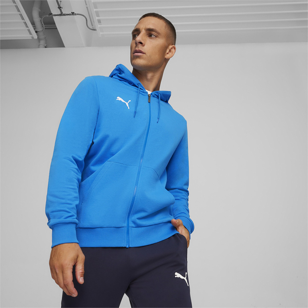 Bluza męska Puma Team Goal Casuals Hooded niebieska 658595 02 - obrazek 3