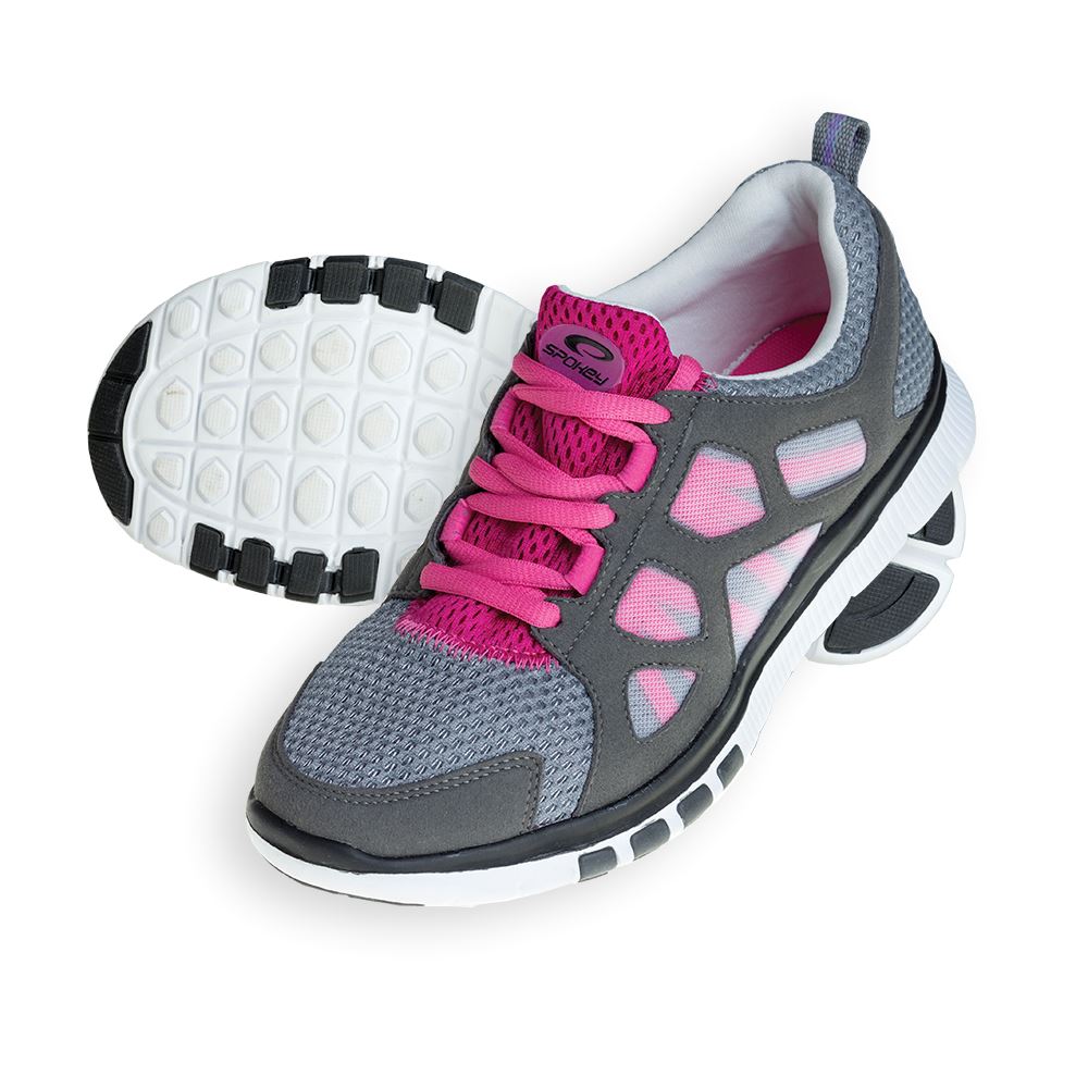 BUTY SPOKEY LIBERATE biegowe szaro/różowe