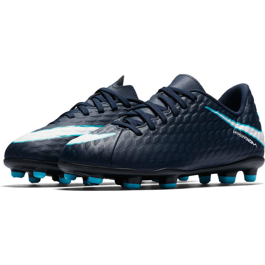 Buty piłkarskie Nike Hypervenom Phade III FG JR 852580 414 - obrazek 4