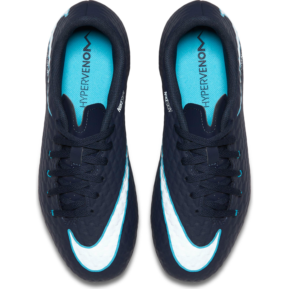 Buty piłkarskie Nike Hypervenom X Phelon III FG JR 852595 414 - obrazek 4