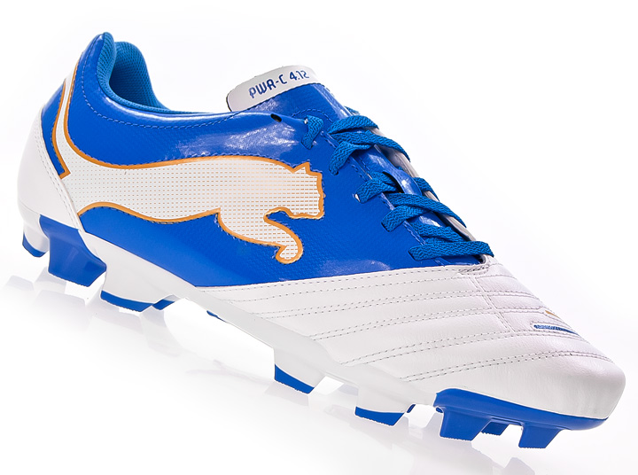 BUTY PUMA POWERCAT 4.12 FG biało-niebieski 102482 01