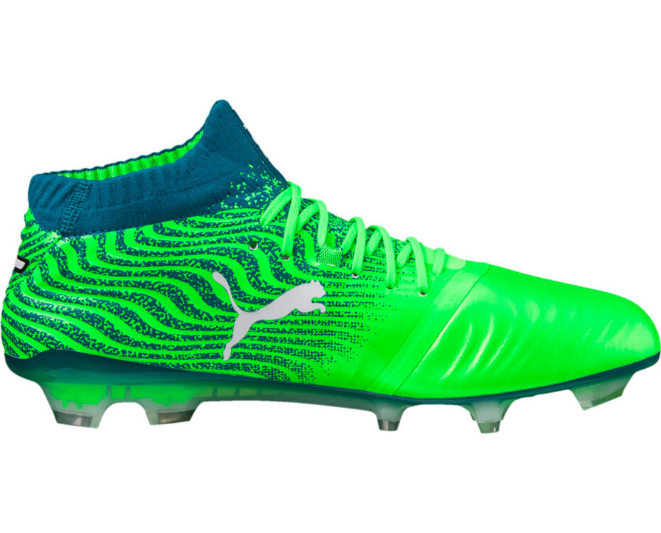 Buty piłkarskie Puma ONE 18.1 FG Green Gecko 104527 06