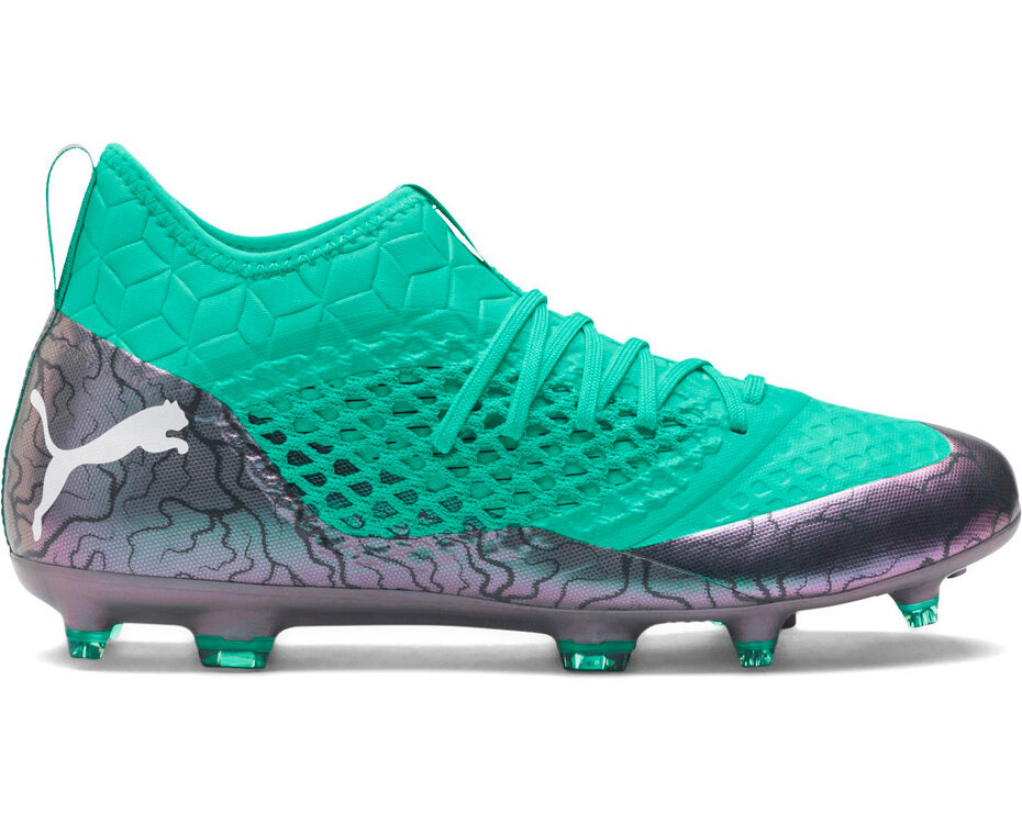 Buty piłkarskie Puma Future 2.3 NETFIT FG AG szaro-zielone 104832 01