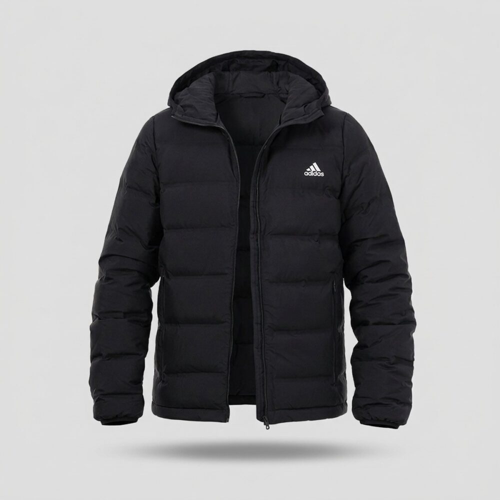 Kurtka męska adidas Helionic Hooded Down Jacket Black czarna BQ2001