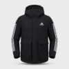 Kurtka męska adidas Utilitas 3-Stripes Hooded Jacket Black/White czarno-biała GT1688