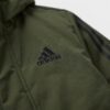 Kurtka męska adidas Utilitas Hooded Jacket oliwkowo-czarna GT1691