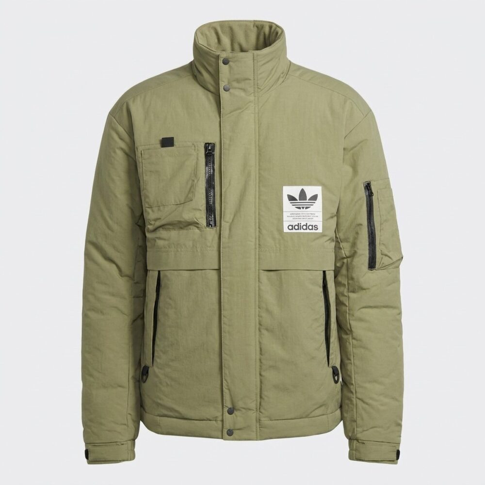 Kurtka męska adidas Sunnyhurst Spzl Anorak Jacket Focus Olive khaki-oliwkowa H66012