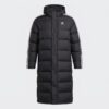 Kurtka męska adidas 3-Stripes Long Down Puffer czarno-biała HI4658