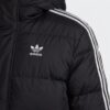 Kurtka męska adidas 3-Stripes Long Down Puffer czarno-biała HI4658