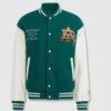 Kurtka męska adidas Varsity MC Green White zielono-biała HZ7093