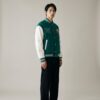 Kurtka męska adidas Varsity MC Green White zielono-biała HZ7093