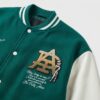 Kurtka męska adidas Varsity MC Green White zielono-biała HZ7093