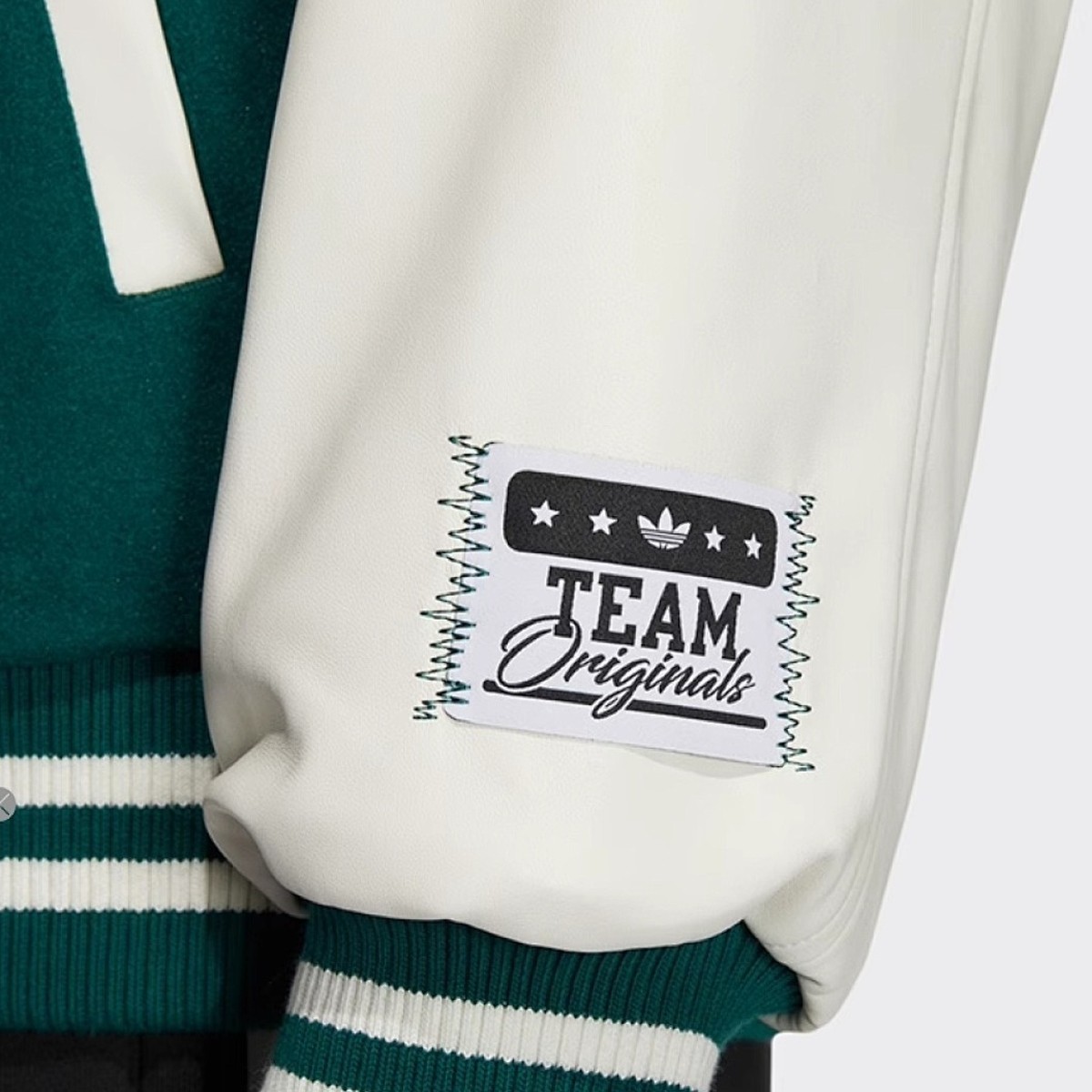 Kurtka męska adidas Varsity MC Green White zielono-biała HZ7093
