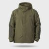 Kurtka męska adidas 3-Stripes Hooded Jacket Olive Green Black khaki-zielona IP2535