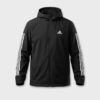 Kurtka męska adidas 3-Stripes Hooded Insulated czarno-biała IP2537
