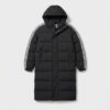 Kurtka męska adidas Long Puffer Jacket Black/White czarna JD3749