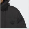 Kurtka męska adidas Long Puffer Jacket Black/White czarna JD3749