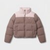Kurtka damska adidas Short Down Puff Magic Mauve Pink brązowo-różowa KC2660