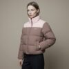 Kurtka damska adidas Short Down Puff Magic Mauve Pink brązowo-różowa KC2660