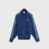 Kurtka męska adidas Firebird Track Top Denim Blue niebiesko-granatowa KD1517