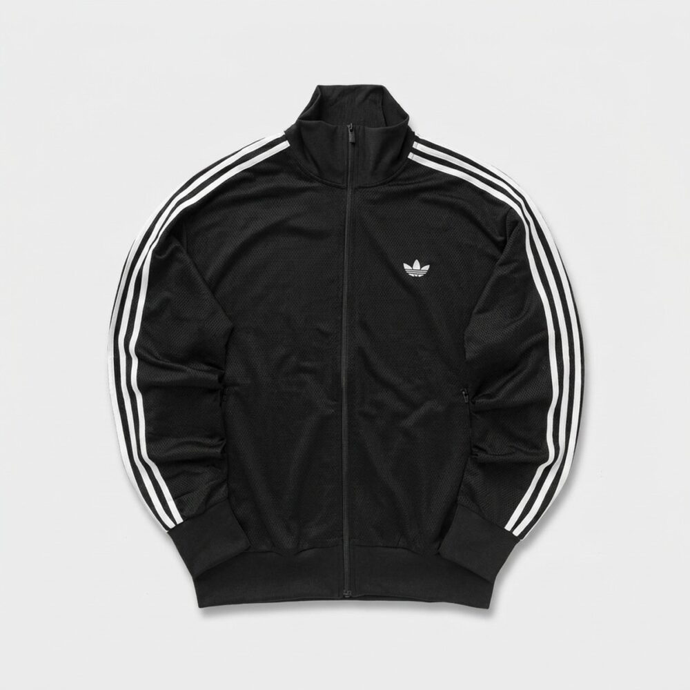 Kurtka męska adidas Firebird Mesh Track Top czarno-biała KE0782