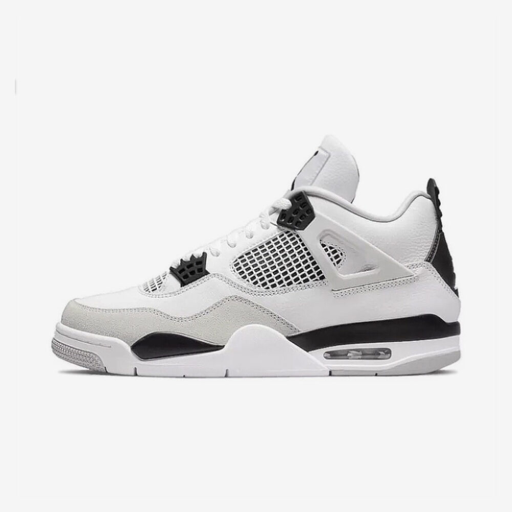 Buty Air Jordan 4 Retro Czarny, biały "Military Black" 408452-111