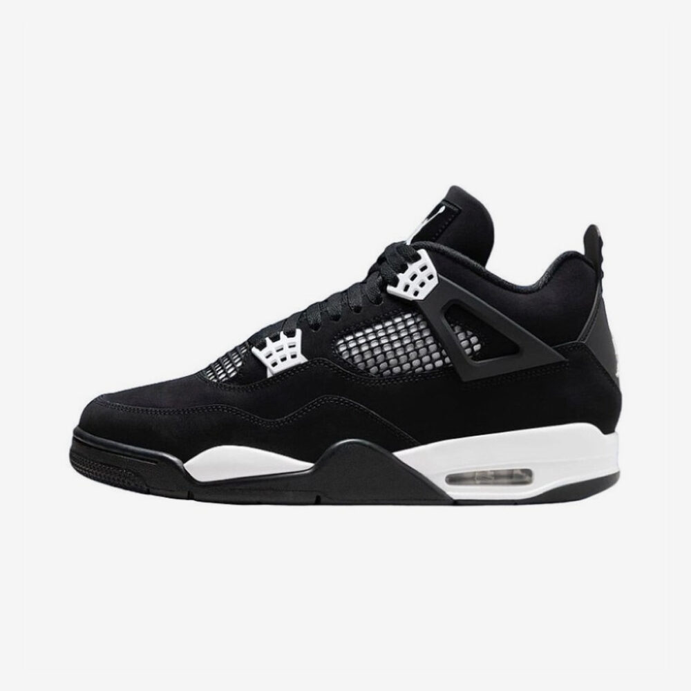 Buty Air Jordan 4 Retro Czarny, biały "White thunder" FQ8138-001