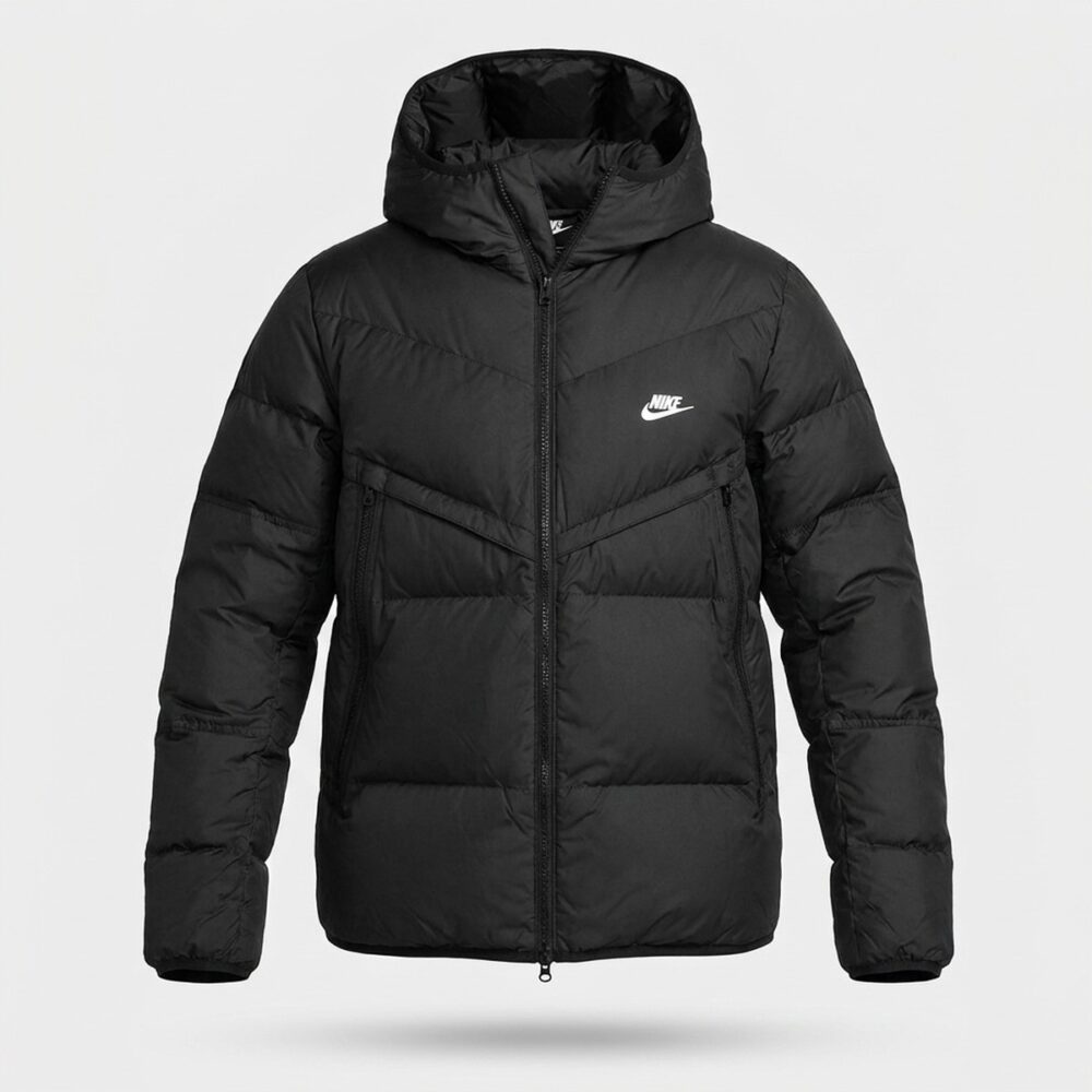 Kurtka męska Nike Storm-FIT Windrunner Down Jacket Black White czarna DV1132