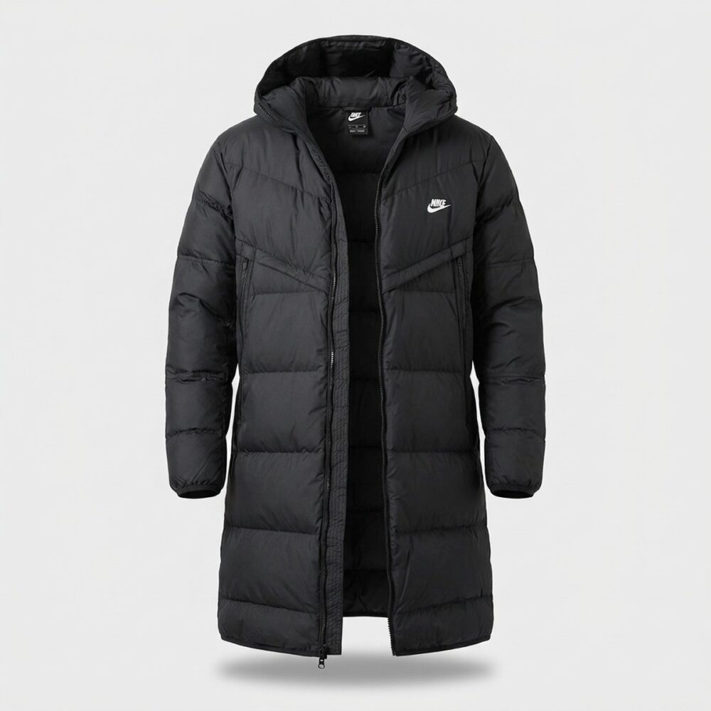 Kurtka męska Nike Sportswear Storm-FIT Windrunner Longer Down Jacket czarna DV1134-010