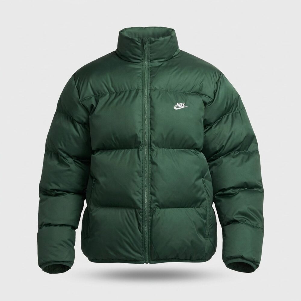 Kurtka męska Nike Sportswear Club Puffer Jacket Fir Green White zielona FB7369-323