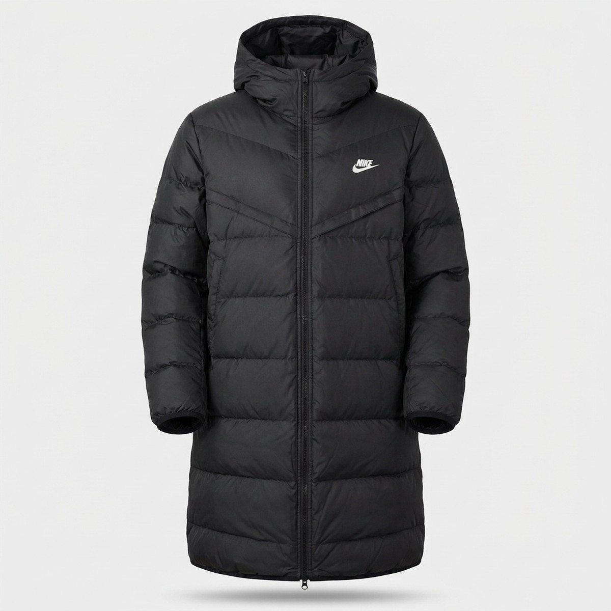 Kurtka męska Nike Sportswear Windrunner Down-Fill Hooded Parka Black White czarna FB8180-010
