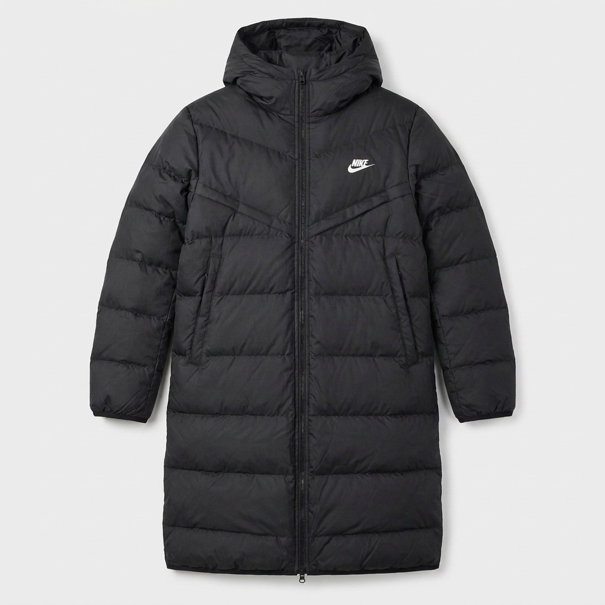Kurtka męska Nike Sportswear Windrunner Down-Fill Hooded Parka Black White czarna FB8180-010