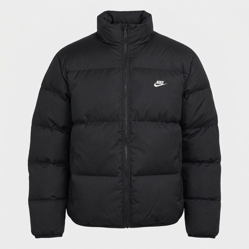 Kurtka męska Nike Sportswear Club Puffer Jacket Black/White czarno-biała FZ5029-010