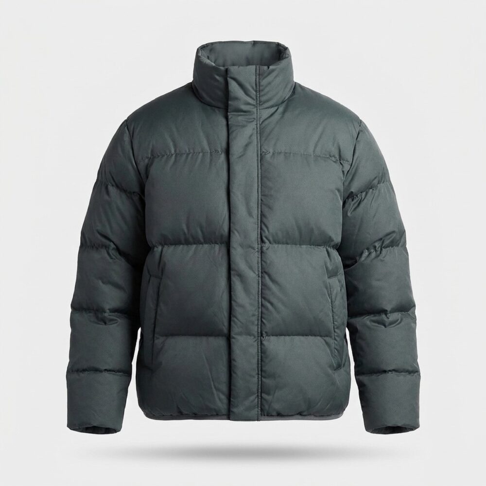 Kurtka męska Nike Sportswear Club Puffer Iron Grey/White grafitowa FZ5029-068