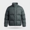 Kurtka męska Nike Sportswear Club Puffer Iron Grey/White grafitowa FZ5029-068