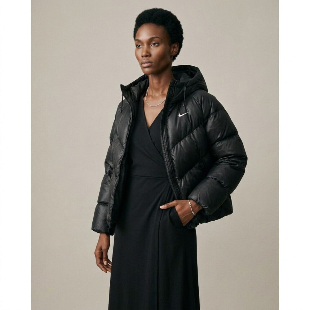 Kurtka damska Nike Sportswear Therma-FIT City Series Puffer czarna HF7871-010