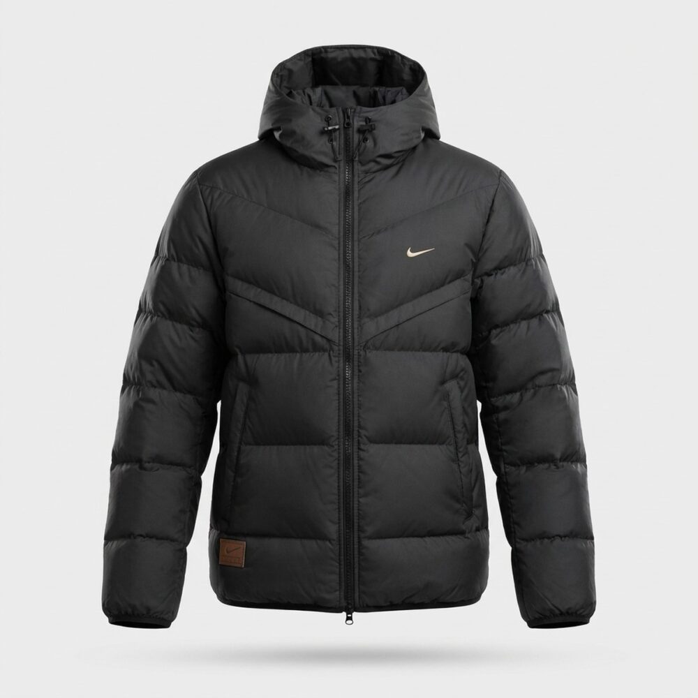 Kurtka męska Nike Sportswear Windrunner Down-Fill Puffer Black Gold czarno-złota HQ4183-010