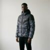 Kurtka męska Nike Storm-FIT Windrunner Hooded Puffer Jacket Black Galaxy Print czarno-grafitowa HQ4184-010