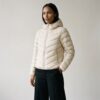 Kurtka damska Nike Sportswear Windrunner Down-Fill kremowo-beżowa HV5106-072