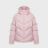 Kurtka damska Nike Sportswear Windpuffer Storm-FIT Loose Hooded Down Jacket Pink Foam różowa HV5236-667