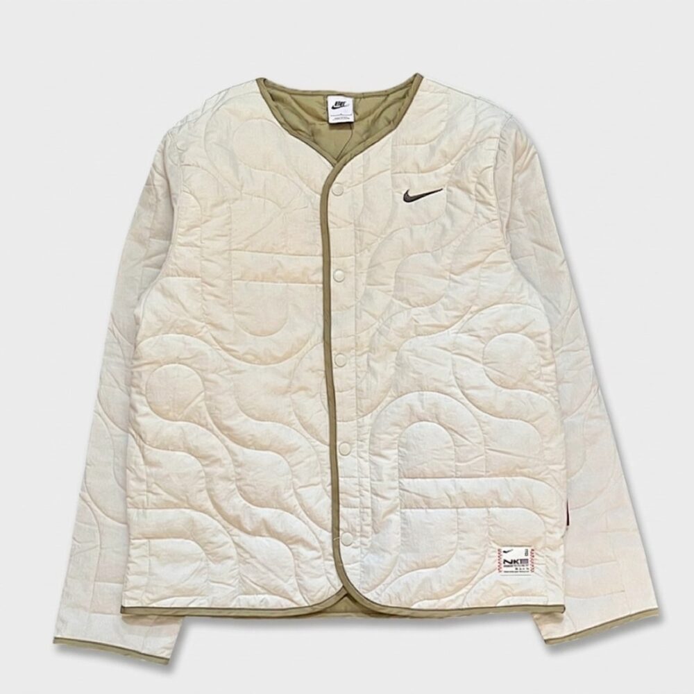 Kurtka męska Nike Sportswear CNY Year of the Snake Quilted Liner Jacket beżowo-khaki HV8204-072