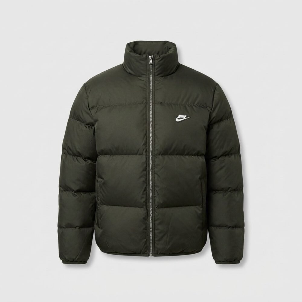 Kurtka męska Nike Sportswear Club Puffer Jacket Sequoia White oliwkowo-khaki IM2081-355