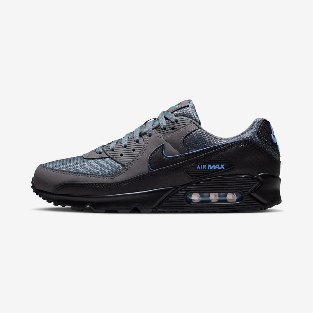 Buty Nike Air Max 90 Szary, czarny Light Smoke Grey Football Blue IV4681-077