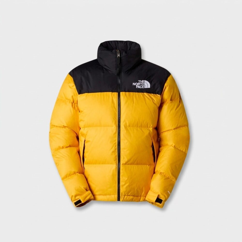 Kurtka męska The North Face 1996 Retro Nuptse Summit Gold TNF Black żółto-czarna NF0A3C8DGO8