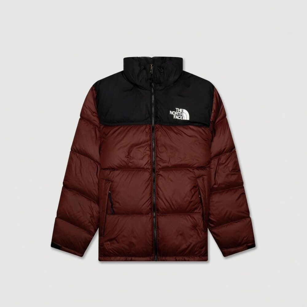 Kurtka unisex The North Face 1996 Retro Nuptse Ember Soil TNF Black bordowa NF0A3C8DJX7