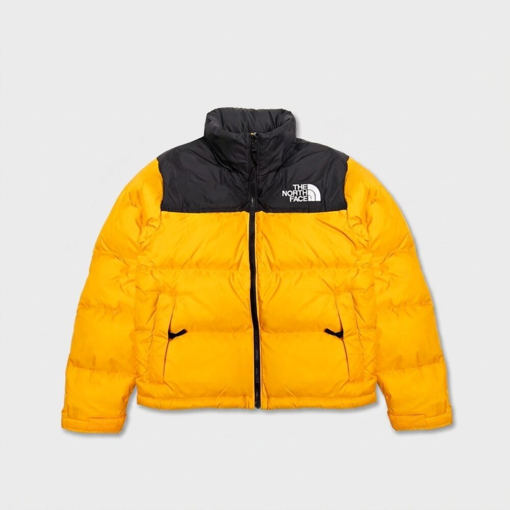 Kurtka damska The North Face 1996 Retro Nuptse Summit Gold TNF Black żółto-czarna NF0A3XEO56P